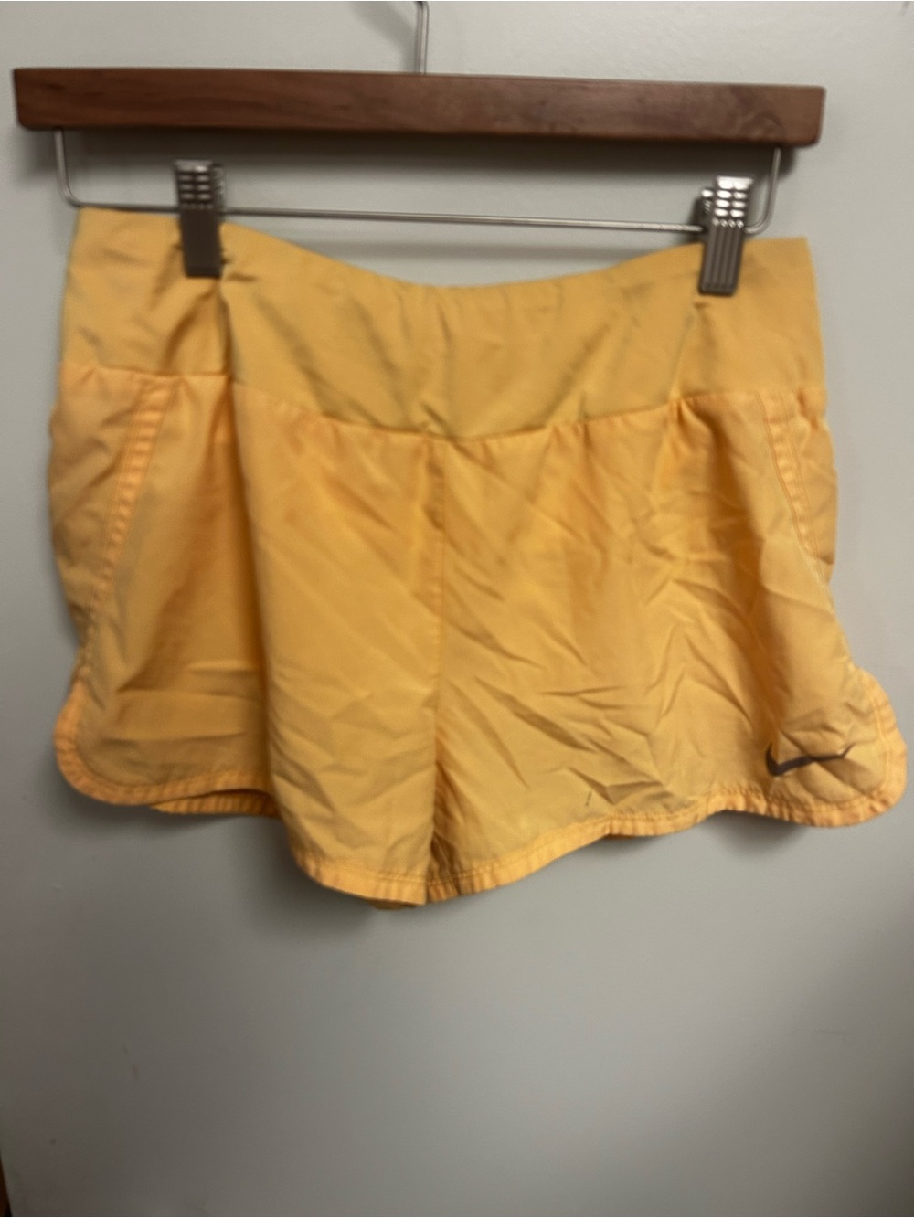 Nike Women’s Yellow Athletic Skirted Shorts